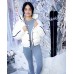 Lucy Hale Alo’s Winter House White Hooded Jacket Lucy Hale Alo’s Winter House White Hooded Jacket